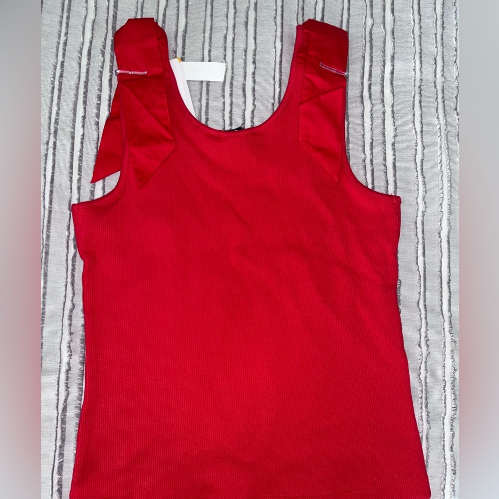 French Connection Bold Red Tank Top - Picture 4 of 6